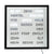 LED wall clock with silver word field, black frame, and illuminated time word layout.