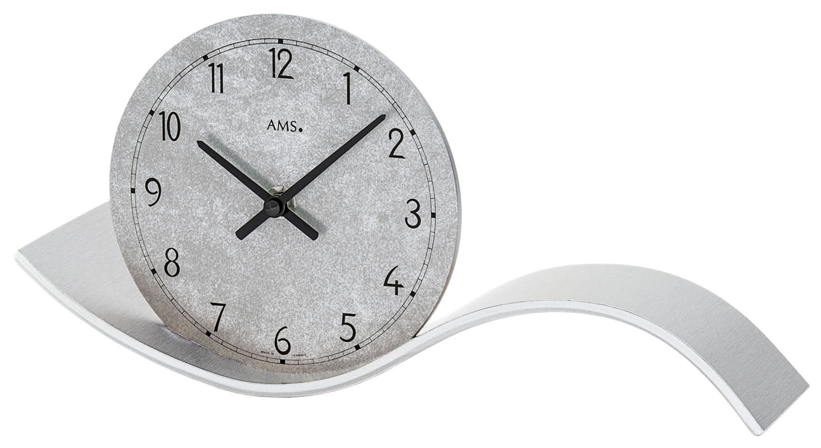 AMS Wooden Table Clock • Modern Design • Precise Quartz Movement