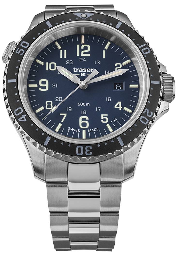 Traser H3 P67 Diver Blue Special Set 109373 Herrenuhr Blau • Schweizer Quarzwerk • 50 Bar Wasserdicht