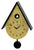 AMS Plastic Wall Clock, Brass • Precise quartz pendulum movement • Cuckoo call every hour on the hour