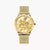 Thomas Sabo WA0384-264-207 Damen Armbanduhr Gold • Milanaise-Armband aus Edelstahl • Schlange in 3D-Optik