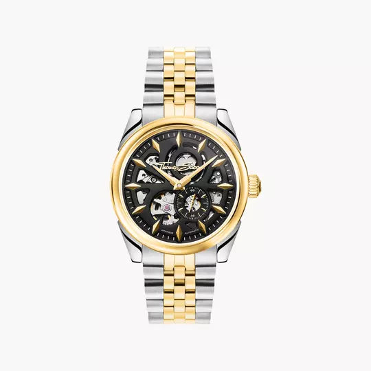 Thomas Sabo WA0410-291-203 Herrenuhr Bicolour • Automatikwerk Miyota 8N40 • Saphirglas