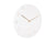 Karlsson Charm Engraved Numbers KA5762WH Wanduhr Weiß • Eingravierte Ziffern • Goldene Zeiger, Bild 2