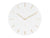 Karlsson Charm KA5716WH Wanduhr Weiß • Stilles Quarzwerk • Goldene Stabindizes
