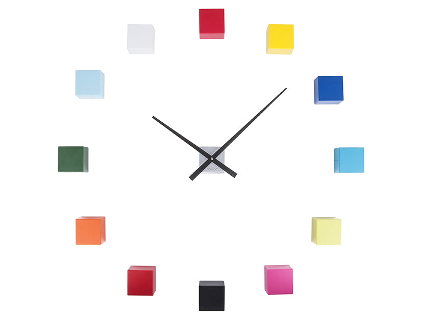 Karlsson DIY Cubic KA5698MC Wanduhr Mehrfarbig • Modulares Würfel-Design • Frei konfigurierbar