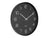 Karlsson Lofty KA5751BK Wanduhr Schwarz • Geräuschloses Sweep-Uhrwerk • Modernes Eisendesign