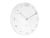 Karlsson On The Edge KA5311WH Wanduhr Weiß • Geräuschloser Schrittmotor • Chromfarbene Zeiger