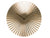Karlsson Sensu XL KA5658GD Wanduhr Gold • Fächer-Relief-Design • Schlichtes Quarzwerk