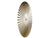 Karlsson Sensu XL KA5658GD Wanduhr Gold • Fächer-Relief-Design • Schlichtes Quarzwerk, Bild 2