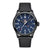 Luminox Herrenuhr P-38 Lightning mit blauem Zifferblatt und schwarzem Lederarmband