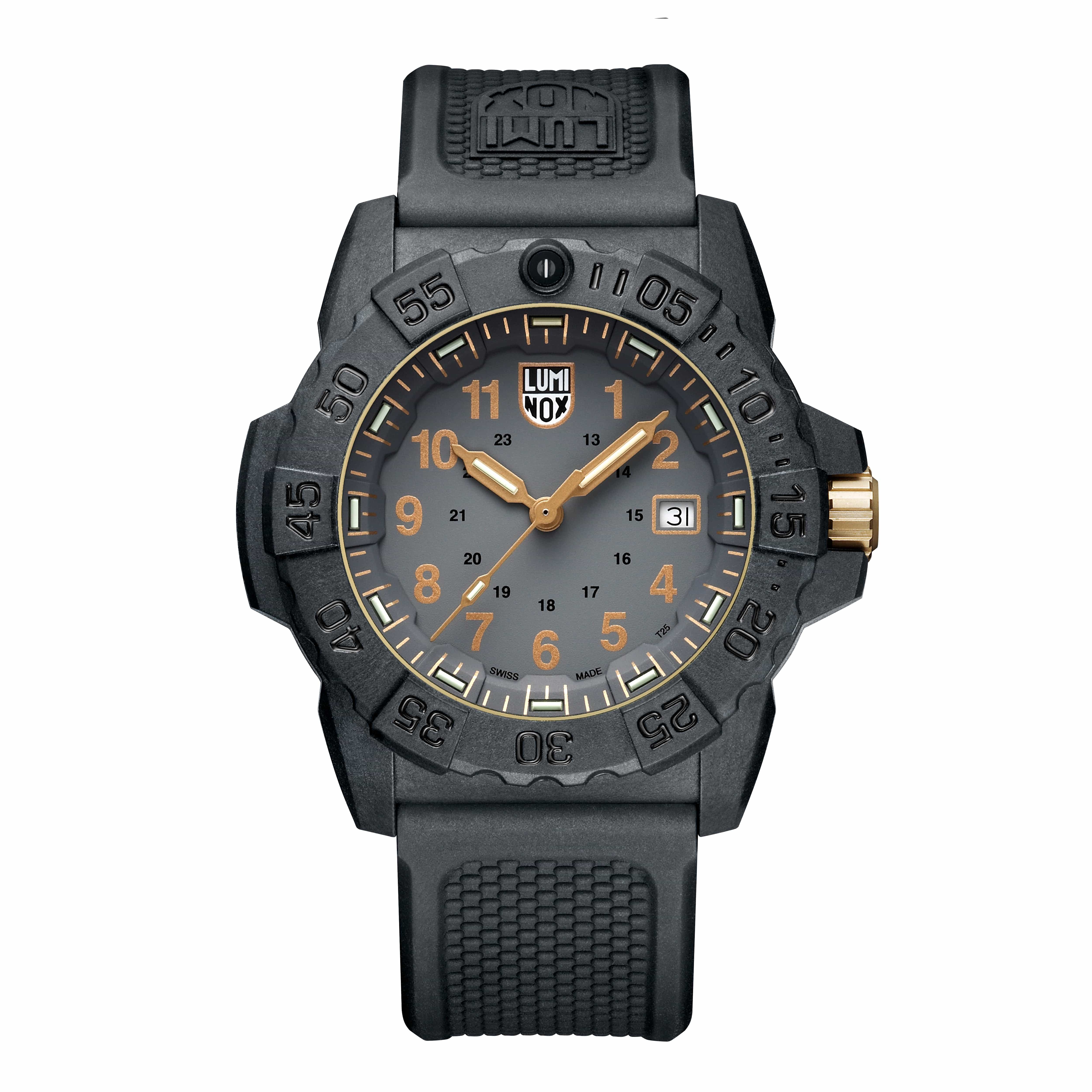 Luminox Navy SEAL XS.3508.GOLD Herren Armbanduhr Schwarz • CARBONOX™-Gehäuse • 25 Jahre Leuchttechnologie