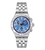 Swatch Irony YVS541G Midday in the Mirror Herrenuhr Hellblau • Chronograph mit Leuchtzeigern • Edelstahlarmband mit