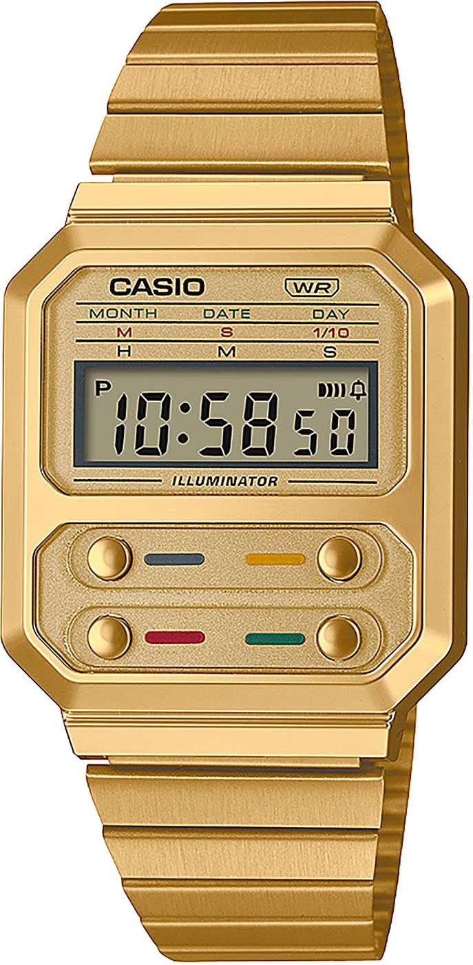 Casio Vintage A100WEG-9AEF Watch • Iconic Retro Design • Useful Everyday Functions