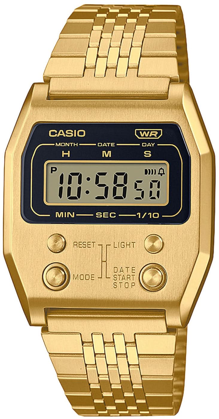 Casio Vintage A1100G-5EF Watch • Iconic Retro Design • Unique Front Button Layout