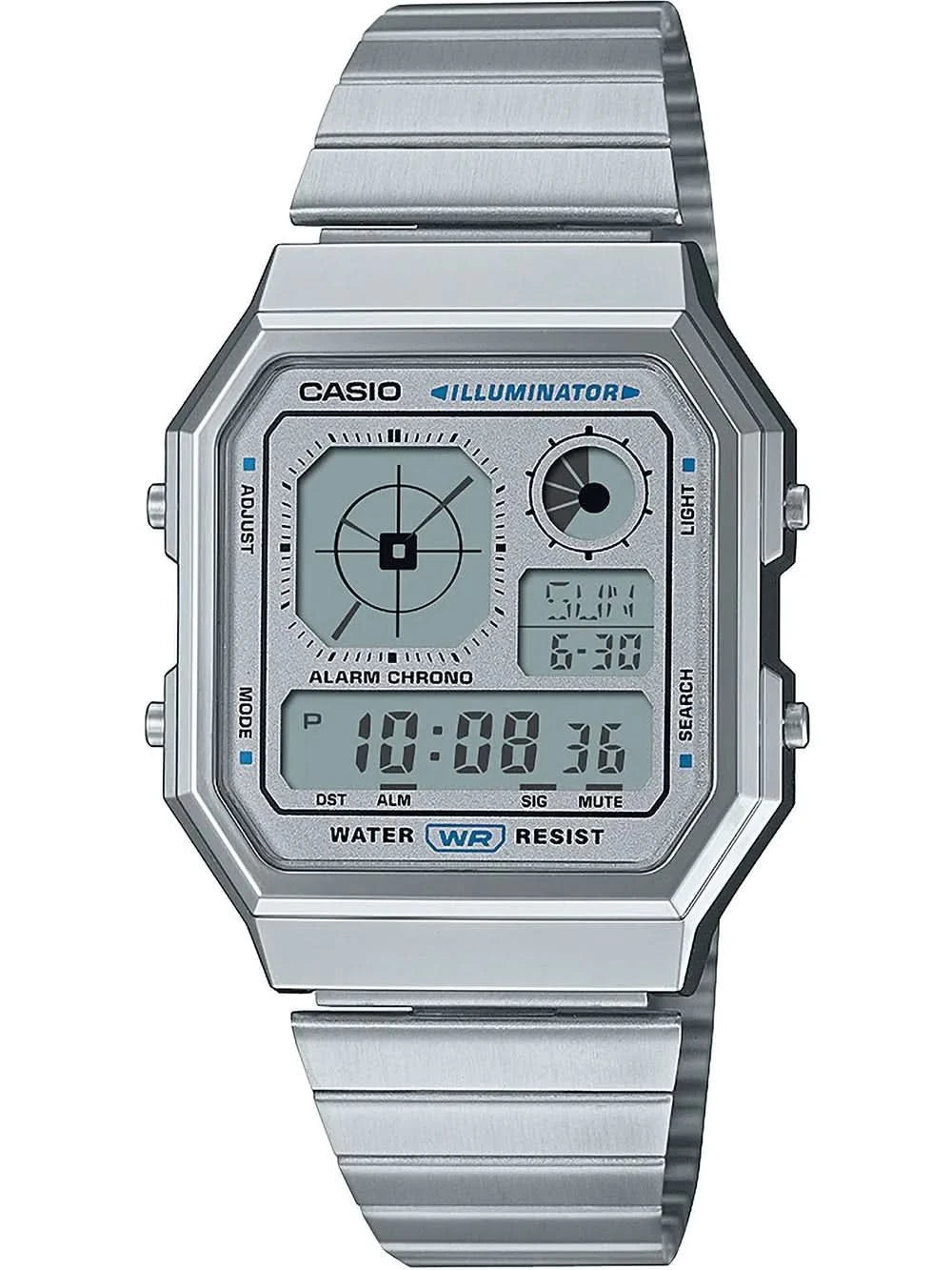 Casio Vintage Edgy A130WE-7AEF Watch • Iconic Retro Design • Smart World Time Function
