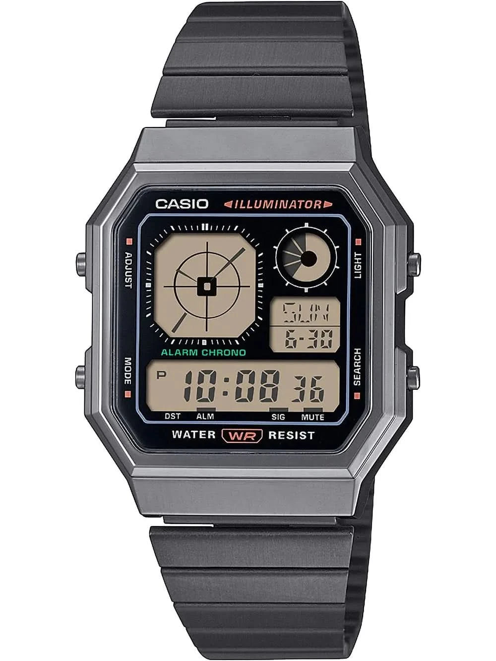 Casio Vintage A130WEGG-1AEF Watch • Iconic Retro Design • Gunmetal