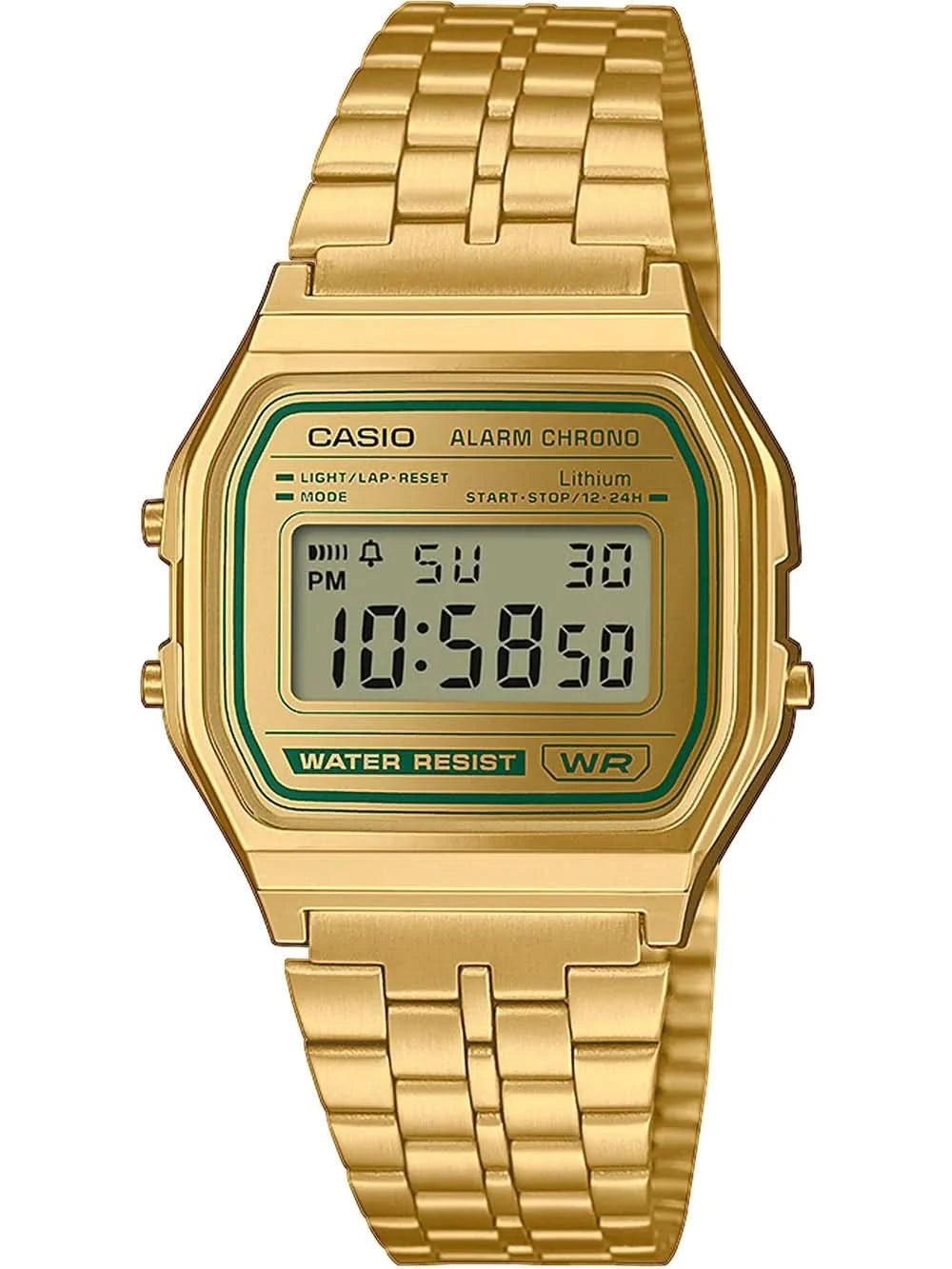Casio Vintage A158WEGV-9AEF Watch • Iconic Retro Design • 7-Year Battery