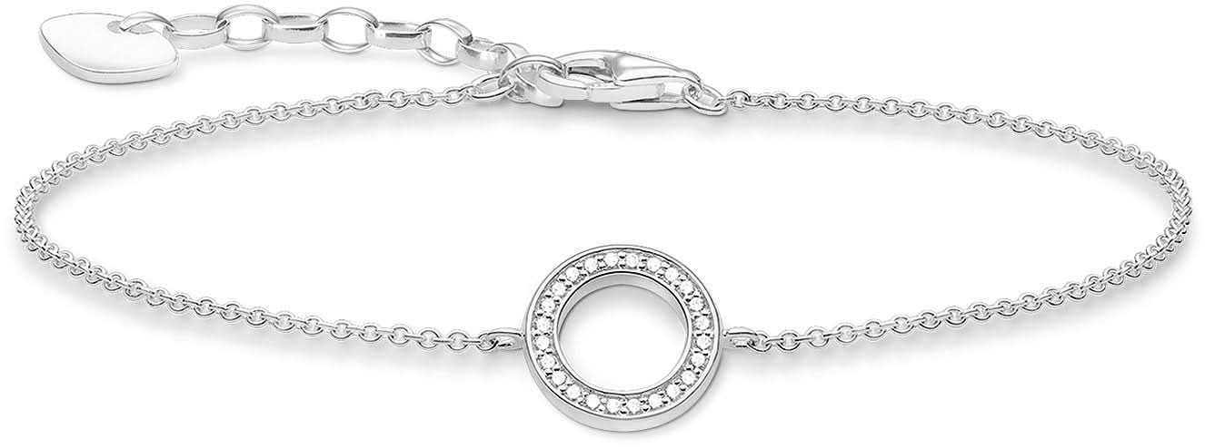 Bracelet circle with stones - 925 Sterling Silver