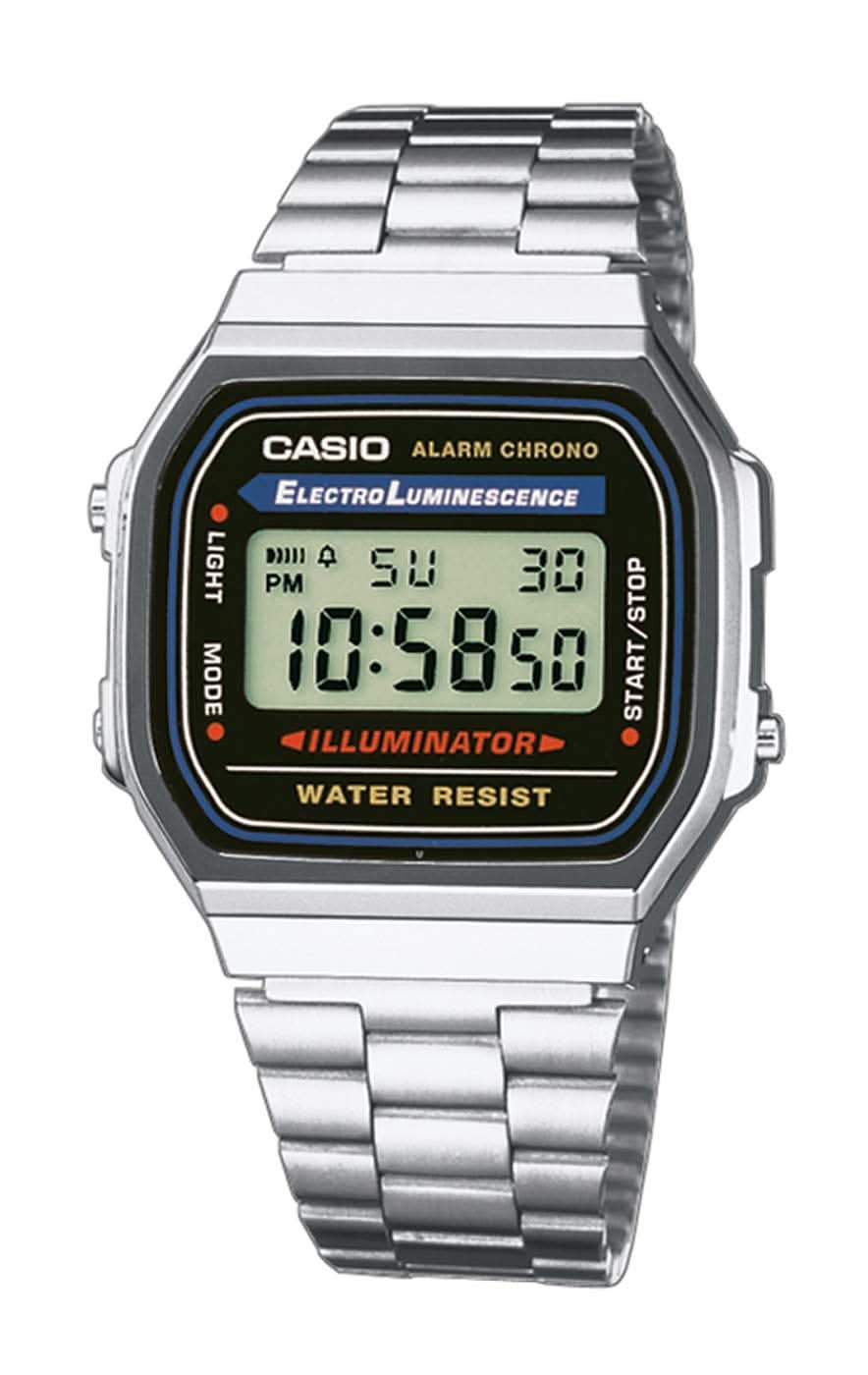 Casio Vintage A168WA-1YES Watch • Iconic Retro Design • Stopwatch & Alarm