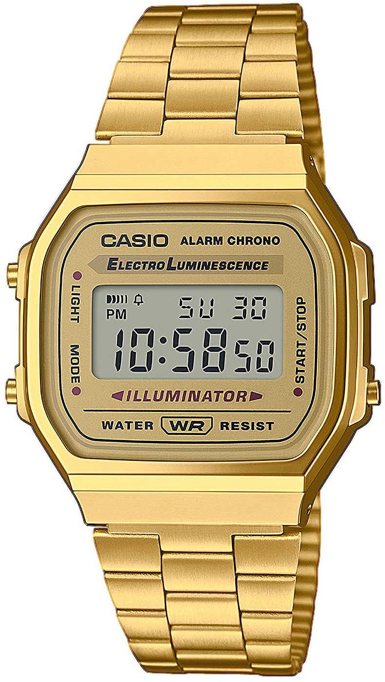 Casio Vintage A168WG-9EF Watch • Iconic Retro Design • EL Backlight