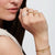 Bracelet Tree of Love with White Stones - 750 Yellow Gold Plating