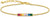 Bracelet with colorful stones - 750 Yellow Gold Plating