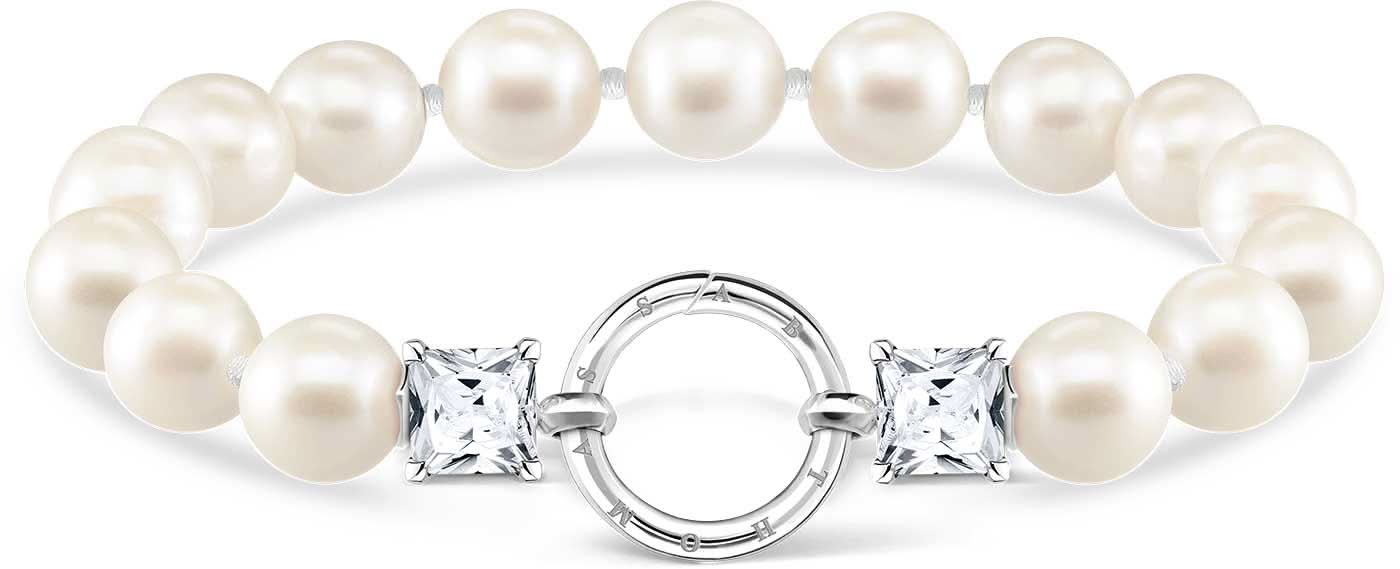 Beaded Bracelet with Stones - 925 Sterling Silver