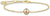 Peace bracelet with colorful stones - 750 yellow gold plating