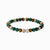 Beaded Bracelet with Imitated Malachite, Jasper and Tiger's Eye - Thomas Sabo Model: A2193-468-7-L19