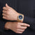 Mondaine Classic A660.30360.40.SBM Unisex Watch • Gold / Deep Ocean Blue • Swiss Railway Clock Design