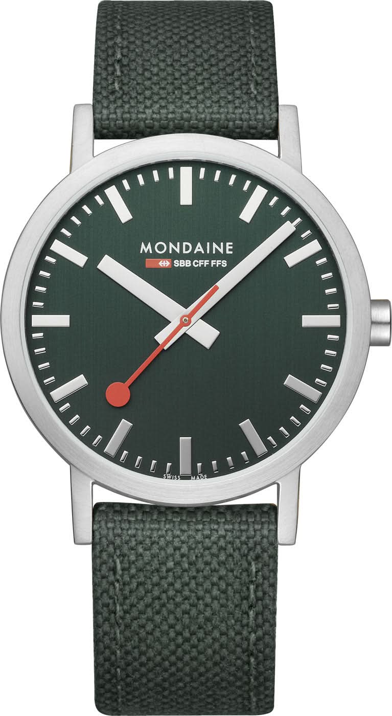 Mondaine Classic A660.30360.60.SBF • SBB Design • Forest Green