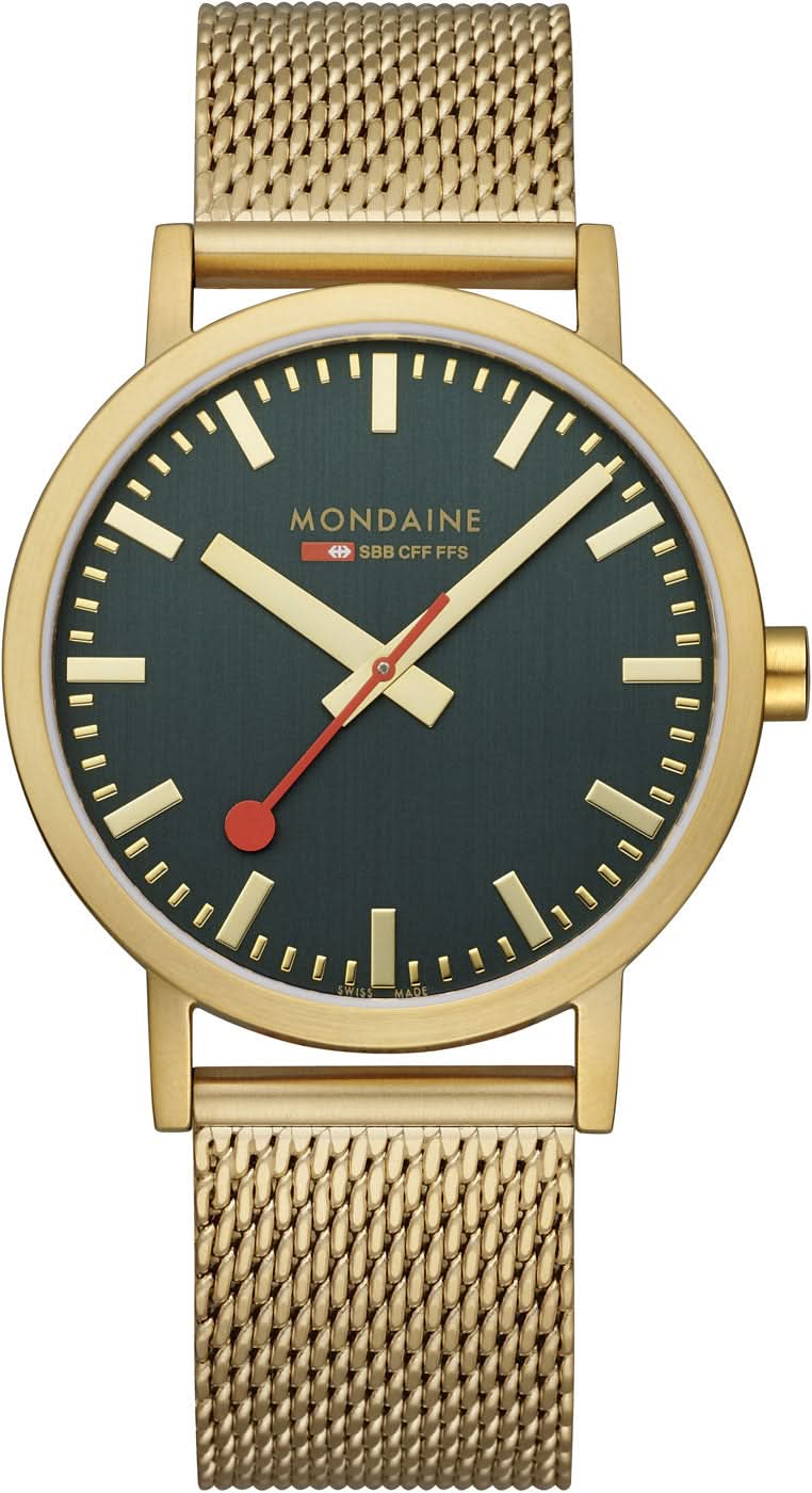 Mondaine Classic A660.30360.60.SBM Men's Watch • Bauhaus • Gold