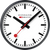 Mondaine Wall Clock 25x25x4.2 cm Aluminum • Swiss Design • Silent Quartz Movement