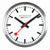 Mondaine Wall Clock 25x25x6 cm Aluminum • Iconic Design • Silent Quartz Movement