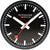 Mondaine Wall Clock 25x25x4.2 cm Aluminum • Swiss Made • Silent Movement