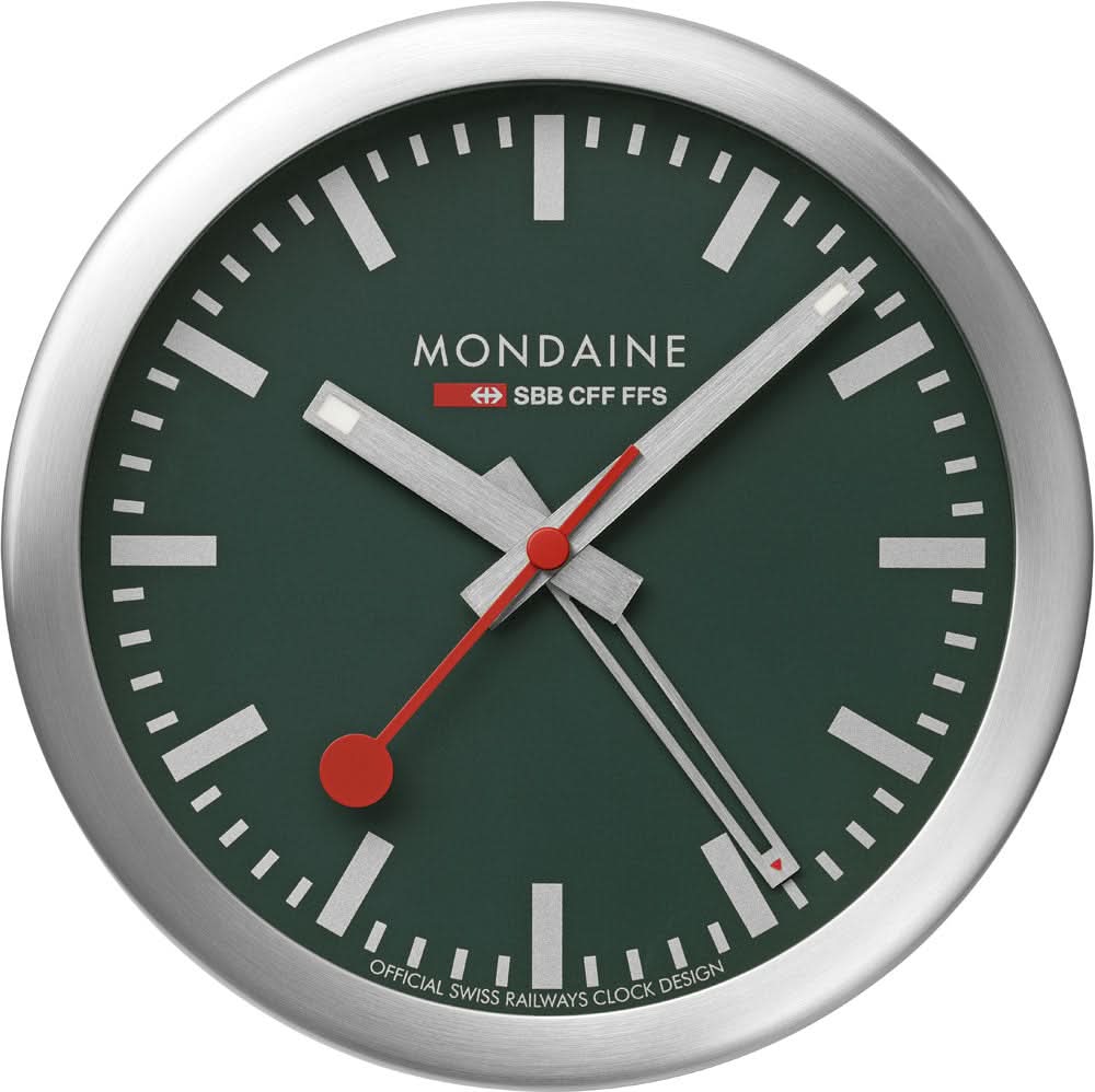 Mondaine SBB Railway Clock A997.MCAL.66SBV Unisex Watch • Swiss Station Clock Design • Iconic Red Seconds Hand