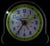 Jacques Farel Learning Alarm Clock Children's Alarm Clock Plastic • Silent Quartz Movement • Sweeping Second Hand