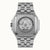 Ingersoll Herrenarmbanduhr Rückansicht, Automatikwerk sichtbar, Metallarmband
