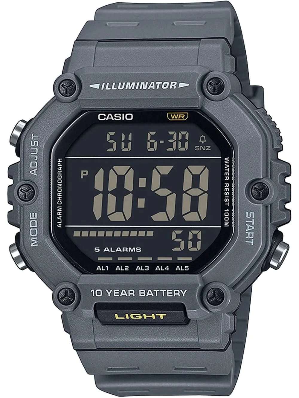Casio AE-1600H-8BVEF Men's Watch • 10-Year Battery • World Time