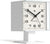 Newgate Victor Alarm Clock 14x10x9 cm Acrylic • Silent Sweep Quartz • Retro Design