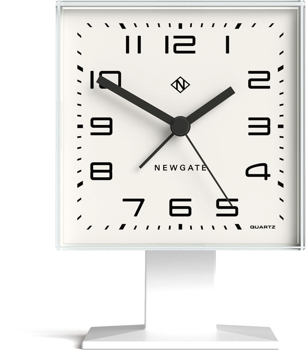 Newgate Victor Alarm Clock 14x10x9 cm Acrylic • Silent Sweep Quartz • Retro Design