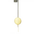 Wall clock pendulum with golden round weight plate and metal chain