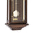 Nussbaum-Wanduhr mit Pendel und goldenem Zifferblatt