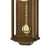 Regulator-Wanduhr aus Nussbaumholz mit Pendelgewichten und weißem Zifferblatt