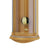 Holz-Wanduhr mit Glaseinsatz und Pendel, goldene Frontscheibe