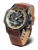 Herrenarmbanduhr Vostok Europe Atomic Age mit braunem Lederarmband