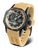 Herrenarmbanduhr Vostok Europe Atomic Age mit beigem Silikonarmband