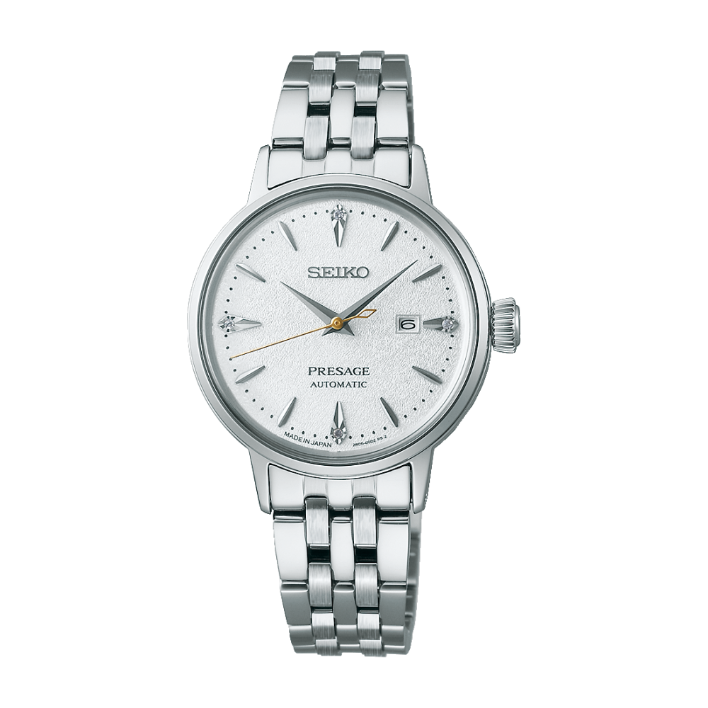 Seiko Presage SRE017J1 Women's Watch • Automatic Cocktail Time • Elegant Milanese Band