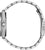 Herrenarmbanduhr mit sichtbarer Rückseite und Gliederarmband aus Metall