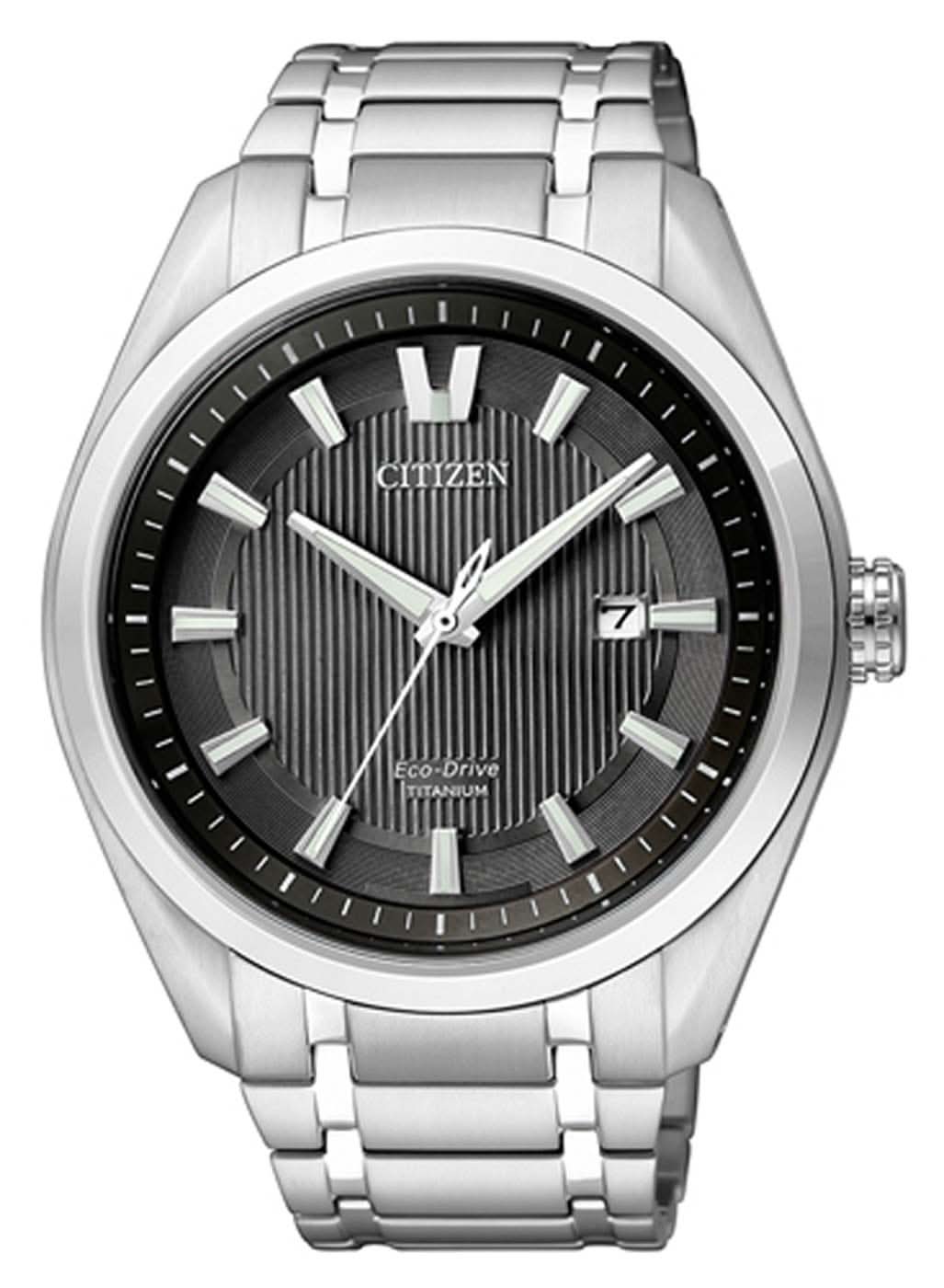 Citizen Super Titanium AW1240-57E Men's Watch • Eco-Drive Movement • Scratch-resistant Sapphire Crystal